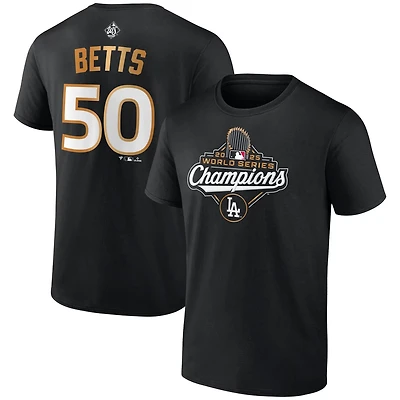 Fanatics Mookie Betts Los Angeles Dodgers 2025 World Series Champions Name  Number T-Shirt