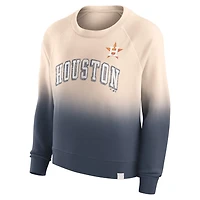 Fanatics Navy Houston Astros Luxe Lounge Arch Raglan Pullover Sweatshirt