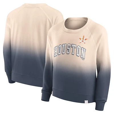 Fanatics Navy Houston Astros Luxe Lounge Arch Raglan Pullover Sweatshirt