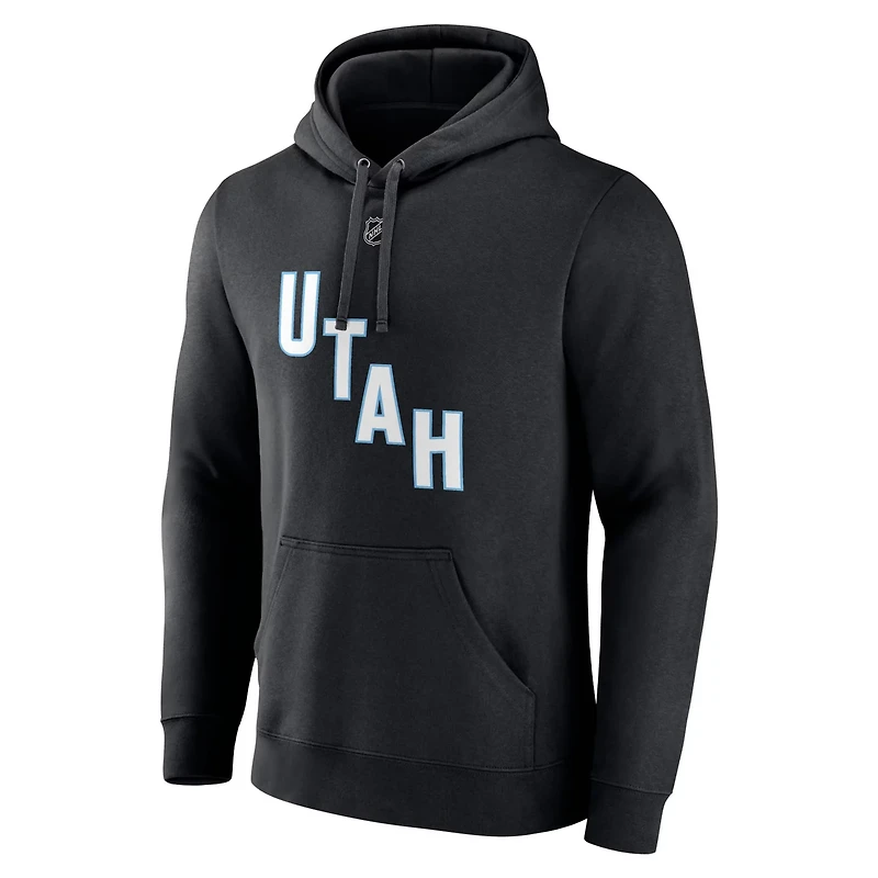 Fanatics Nick Schmaltz NHL Utah Authentic Stack Name Number Tri-Blend Pullover Hoodie