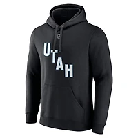 Fanatics Nick Schmaltz NHL Utah Authentic Stack Name  Number Tri-Blend Pullover Hoodie