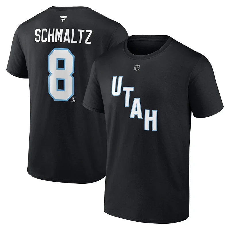 Fanatics Nick Schmaltz Utah Hockey Club Authentic Stack Name Number T-Shirt