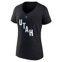 Fanatics Nick Schmaltz Utah Hockey Club Authentic Stack Name  Number V-Neck T-Shirt