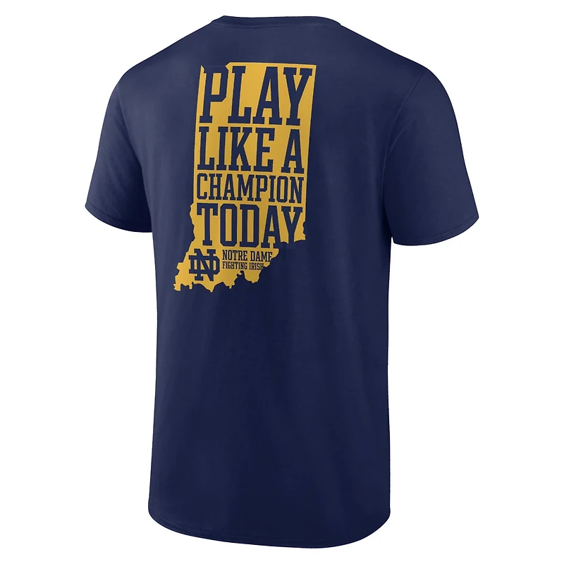 Fanatics Notre Dame Fighting Irish Hometown Play Like A Champion Today 2-Hit T-Shirt
