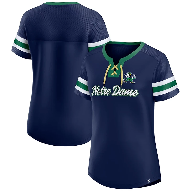 Fanatics Notre Dame Fighting Irish Iconic Athena Lace-Up T-Shirt