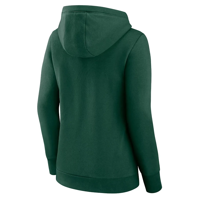 Fanatics Oakland Athletics Simplicity Crossover V-Neck Pullover Hoodie