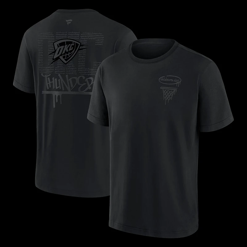 Fanatics Oklahoma City Thunder Blackout Heavyweight T-Shirt