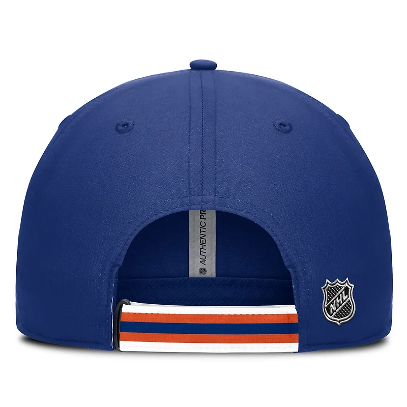 Fanatics Orange Edmonton Oilers Authentic Pro Ripstop Adjustable Hat