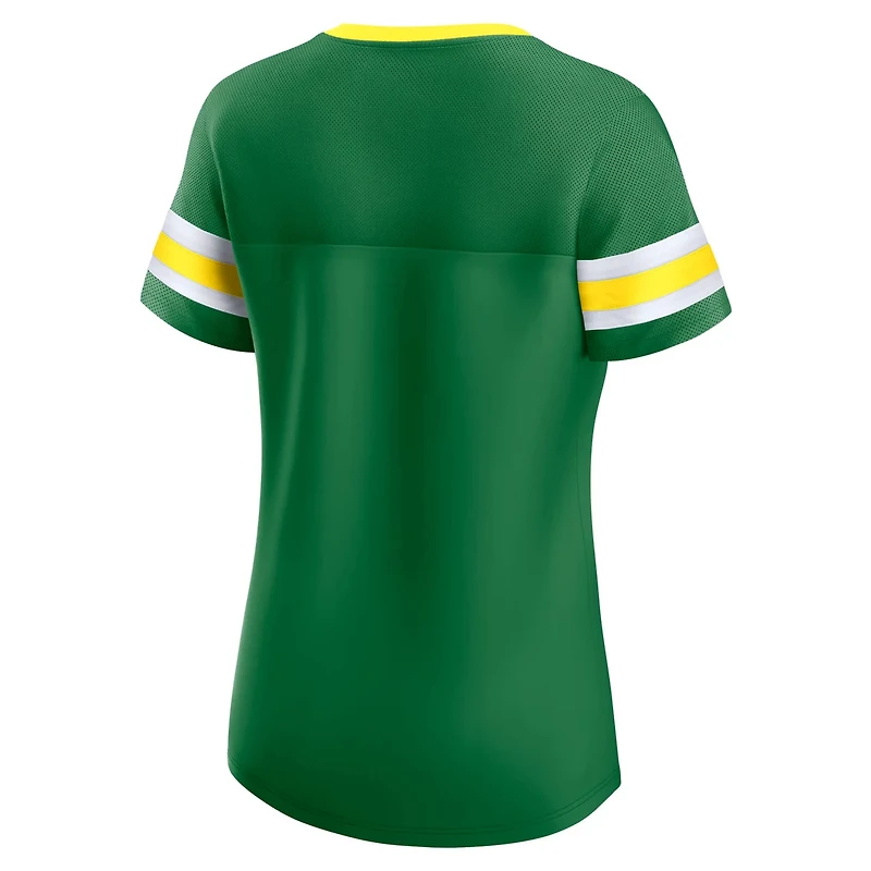 Fanatics Oregon Ducks Iconic Athena Lace-Up T-Shirt