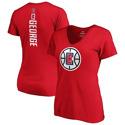Fanatics Paul George LA Clippers Playmaker Logo Name  Number V-Neck T-Shirt
