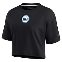 Fanatics Philadelphia 76ers Elements Super Soft Boxy Cropped T-Shirt