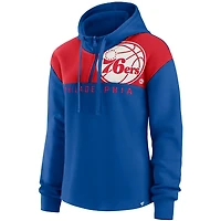Fanatics Philadelphia 76ers Overslide Quarter-Zip Fleece Hoodie