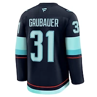 Fanatics Philipp Grubauer Deep Sea Seattle Kraken Home Premium Jersey