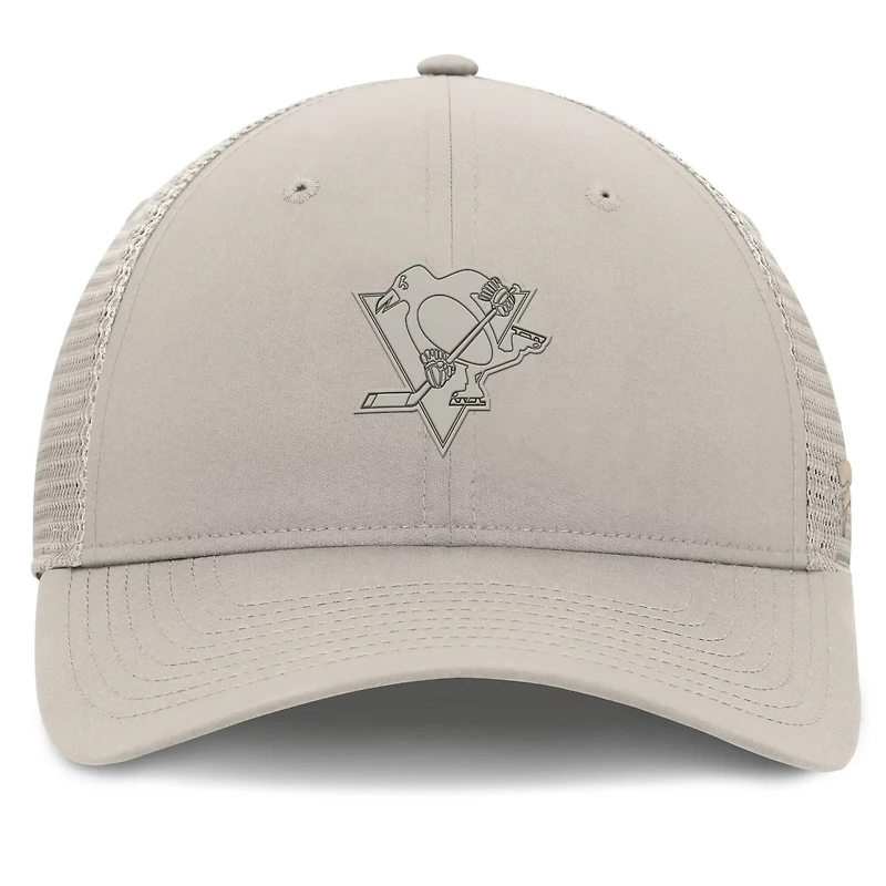 Fanatics Pittsburgh Penguins Authentic Pro Road Trucker Adjustable Hat