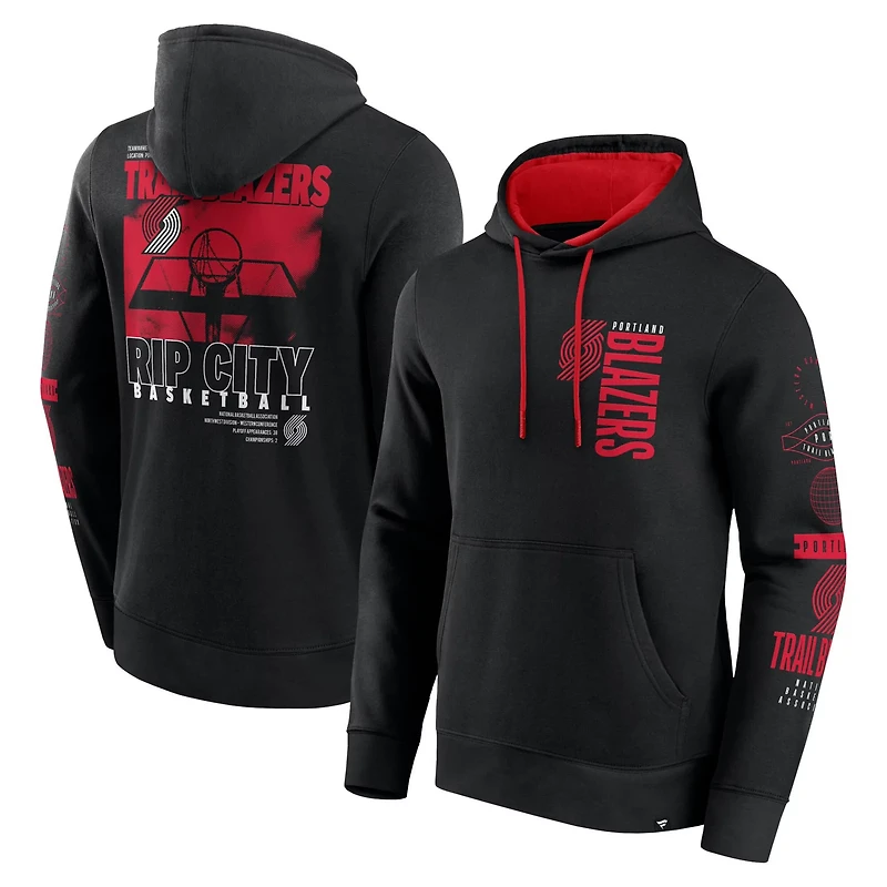 Fanatics Portland Trail Blazers Game Time Crossover Pullover Hoodie