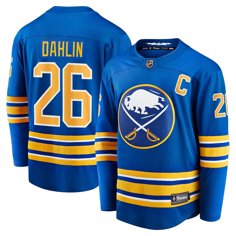 Fanatics Rasmus Dahlin Buffalo Sabres Home Captain Patch Breakaway Jersey