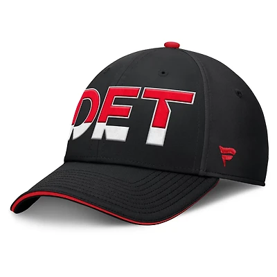 Fanatics Red Detroit Wings Authentic Pro Rink Team Code Flex Hat
