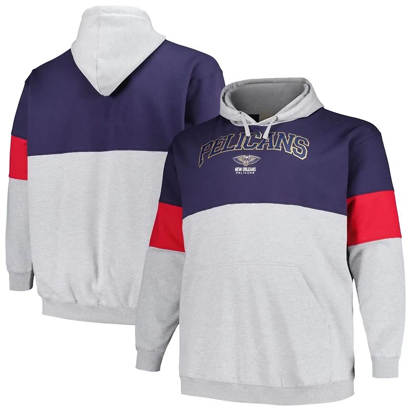 Fanatics /Red New Orleans Pelicans Big  Tall Pullover Hoodie