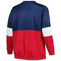 Fanatics /Red New Orleans Pelicans Big  Tall Split Pullover Sweatshirt