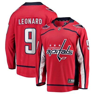 Fanatics Ryan Leonard Washington Capitals Home Breakaway Jersey