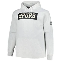 Fanatics San Antonio Spurs Big  Tall Raglan Tri-Blend Pullover Hoodie