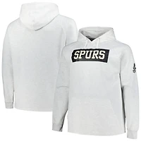 Fanatics San Antonio Spurs Big  Tall Raglan Tri-Blend Pullover Hoodie
