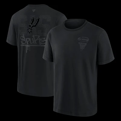 Fanatics San Antonio Spurs Blackout Heavyweight T-Shirt