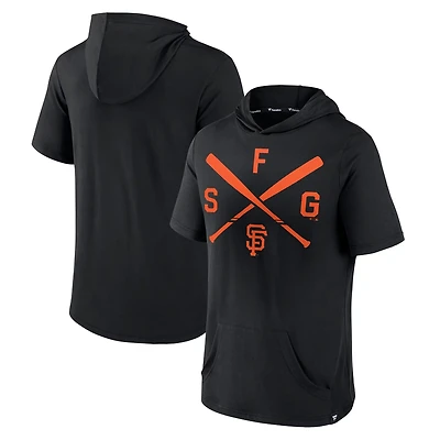 Fanatics San Francisco Giants Iconic Rebel Short Sleeve Pullover Hoodie