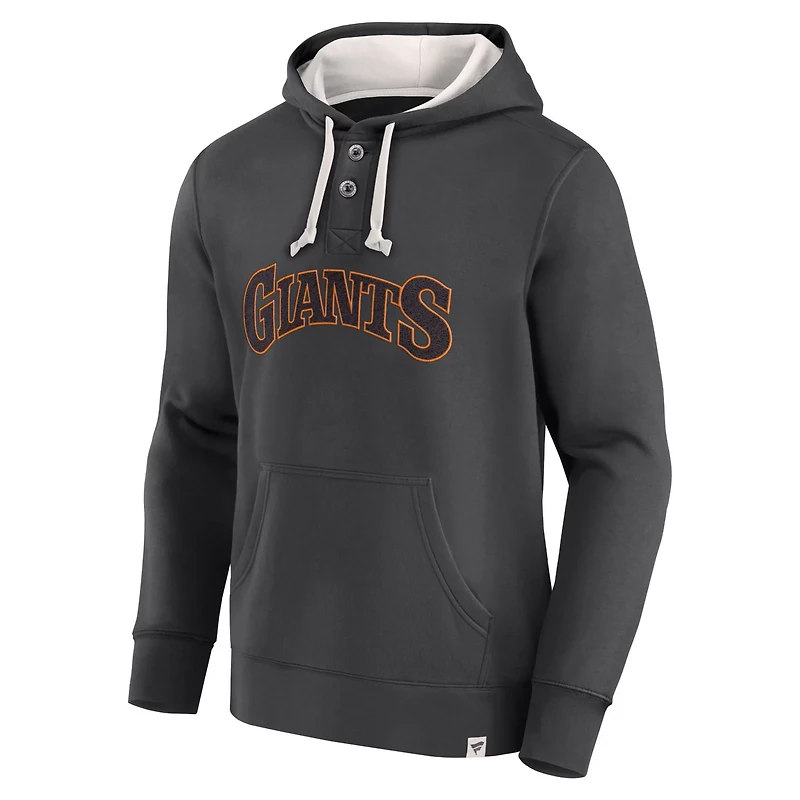 Fanatics San Francisco Giants Plan for Adversity Henley Fleece Pullover Hoodie