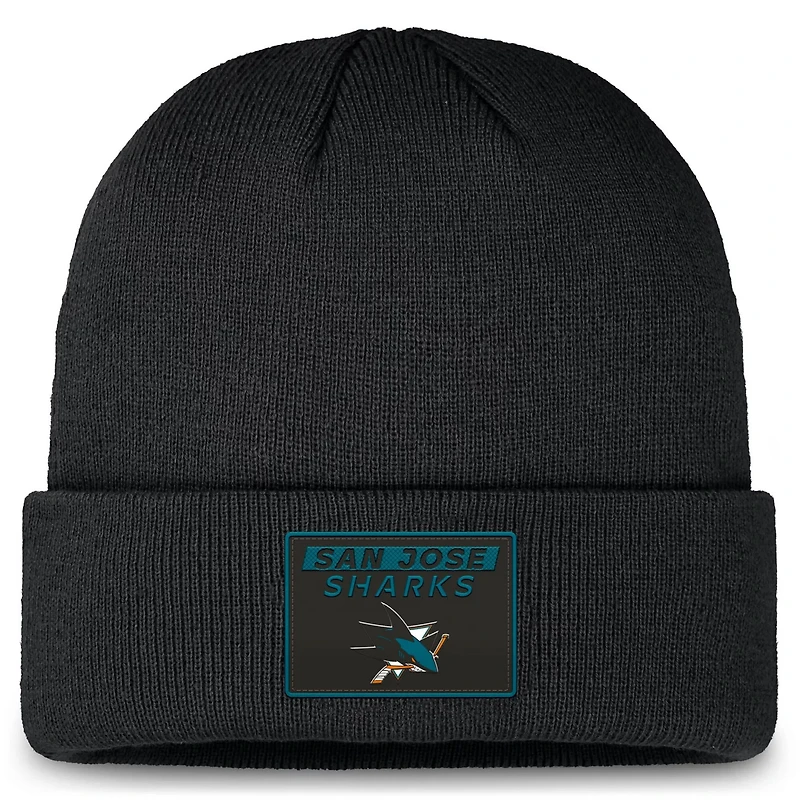 Fanatics San Jose Sharks Authentic Pro Cuffed Knit Hat