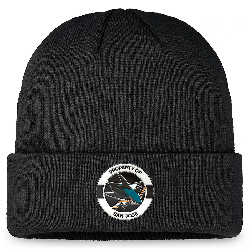 Fanatics San Jose Sharks Authentic Pro Training Camp Cuffed Knit Hat