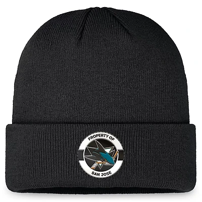 Fanatics San Jose Sharks Authentic Pro Training Camp Cuffed Knit Hat