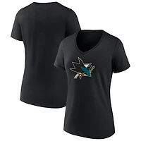 Fanatics San Jose Sharks Primary Logo Team V-Neck T-Shirt