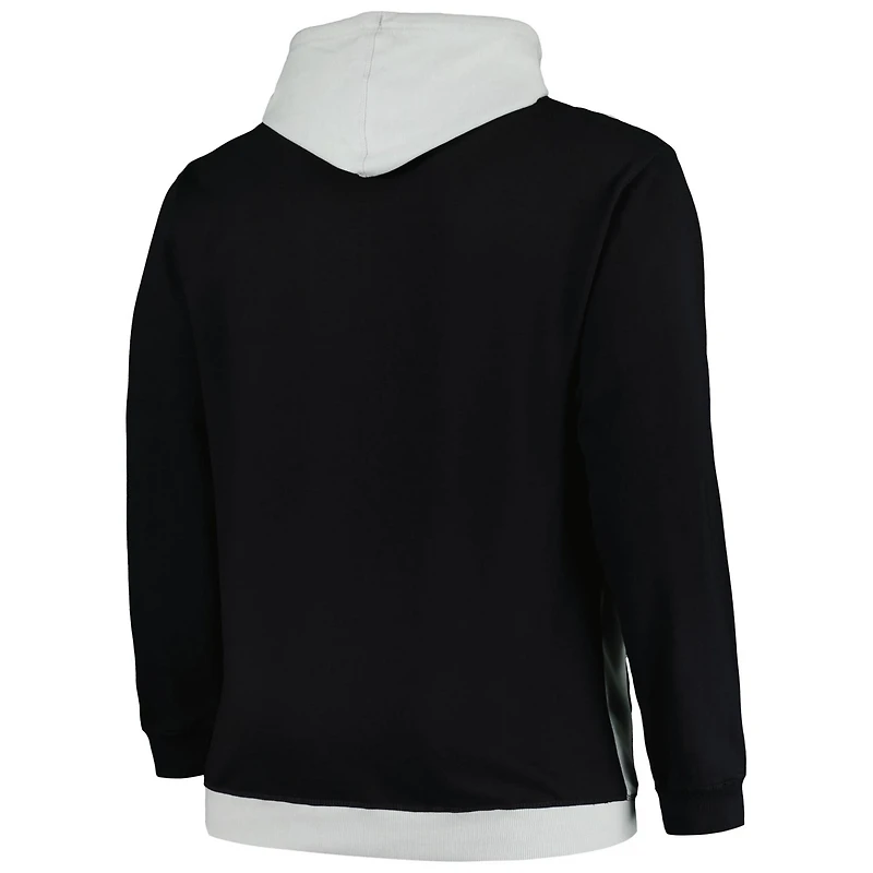 Fanatics /Silver Brooklyn Nets Big Tall Primary Arctic Pullover Hoodie