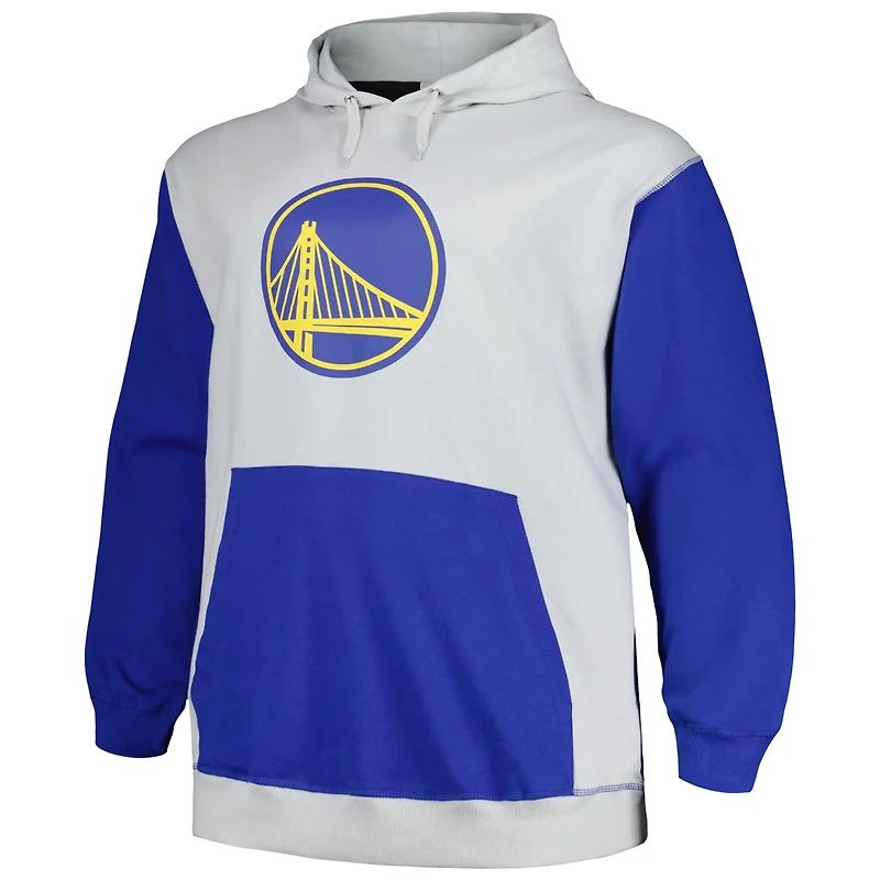 Fanatics /Silver Golden State Warriors Big  Tall Primary Arctic Pullover Hoodie