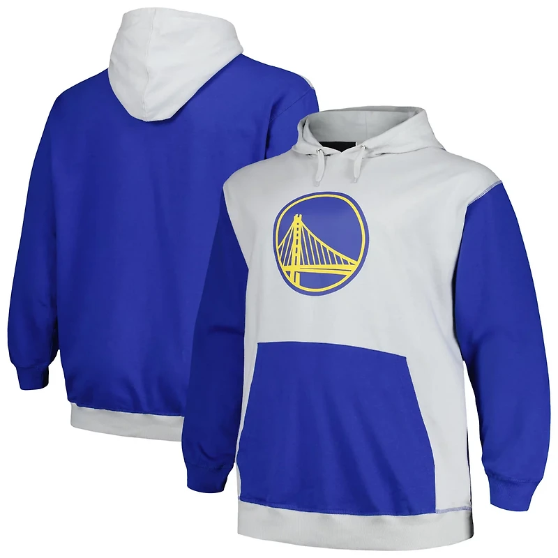 Fanatics /Silver Golden State Warriors Big  Tall Primary Arctic Pullover Hoodie