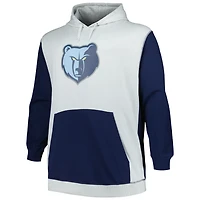 Fanatics /Silver Memphis Grizzlies Big  Tall Primary Arctic Pullover Hoodie