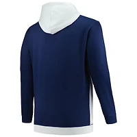 Fanatics /Silver New Orleans Pelicans Big  Tall Primary Arctic Pullover Hoodie