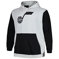 Fanatics /Silver Utah Jazz Big  Tall Primary Arctic Pullover Hoodie