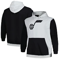 Fanatics /Silver Utah Jazz Big  Tall Primary Arctic Pullover Hoodie