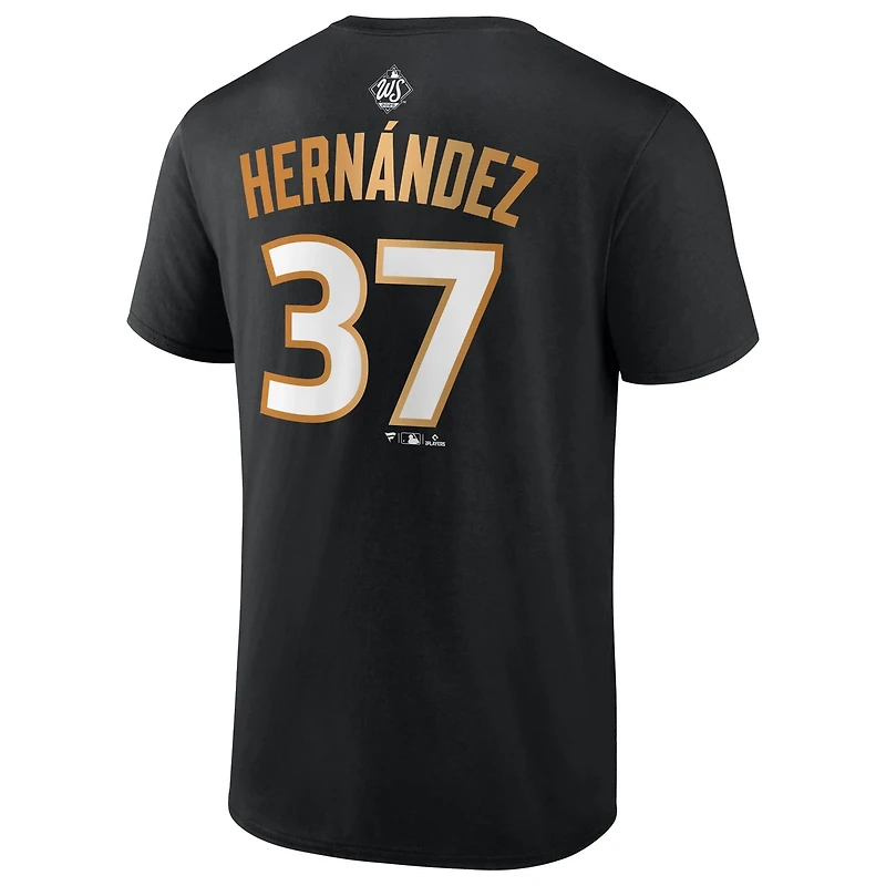 Fanatics Teoscar Hernndez Los Angeles Dodgers 2025 World Series Champions Name  Number T-Shirt