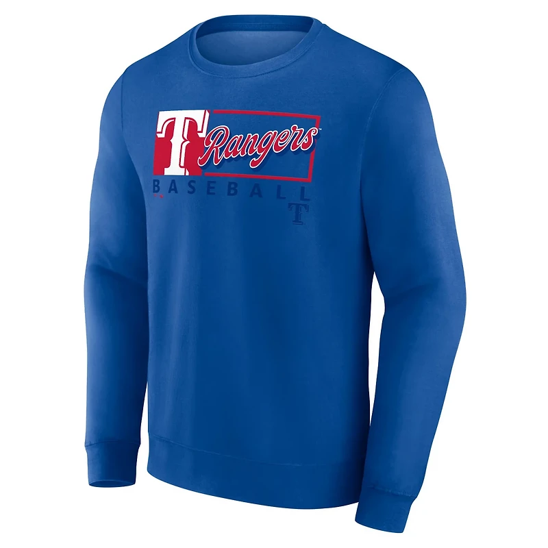 Fanatics Texas Rangers Focus Fleece Pullover Sweatshirt