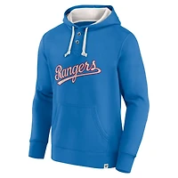 Fanatics Texas Rangers Plan for Adversity Henley Fleece Pullover Hoodie