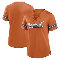 Fanatics Texas Texas Longhorns Fundamental Overtime Readiness Athena Lace-Up V-Neck T-Shirt