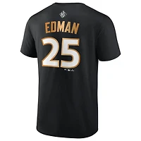 Fanatics Tommy Edman Los Angeles Dodgers 2025 World Series Champions Name  Number T-Shirt