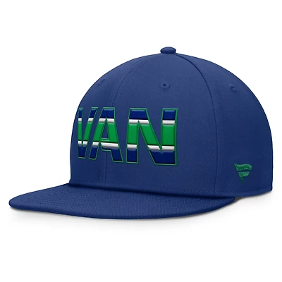 Fanatics Vancouver Canucks Authentic Pro Rink Snapback Hat