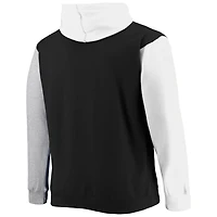 Fanatics /White Brooklyn Nets Big  Tall Double Contrast Pullover Hoodie