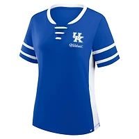 Fanatics White Kentucky Wildcats Be Fearless Athena Lace-Up T-Shirt