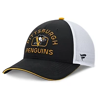 Fanatics White Pittsburgh Penguins Authentic Pro Rink Trucker Hat