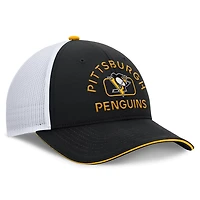 Fanatics White Pittsburgh Penguins Authentic Pro Rink Trucker Hat